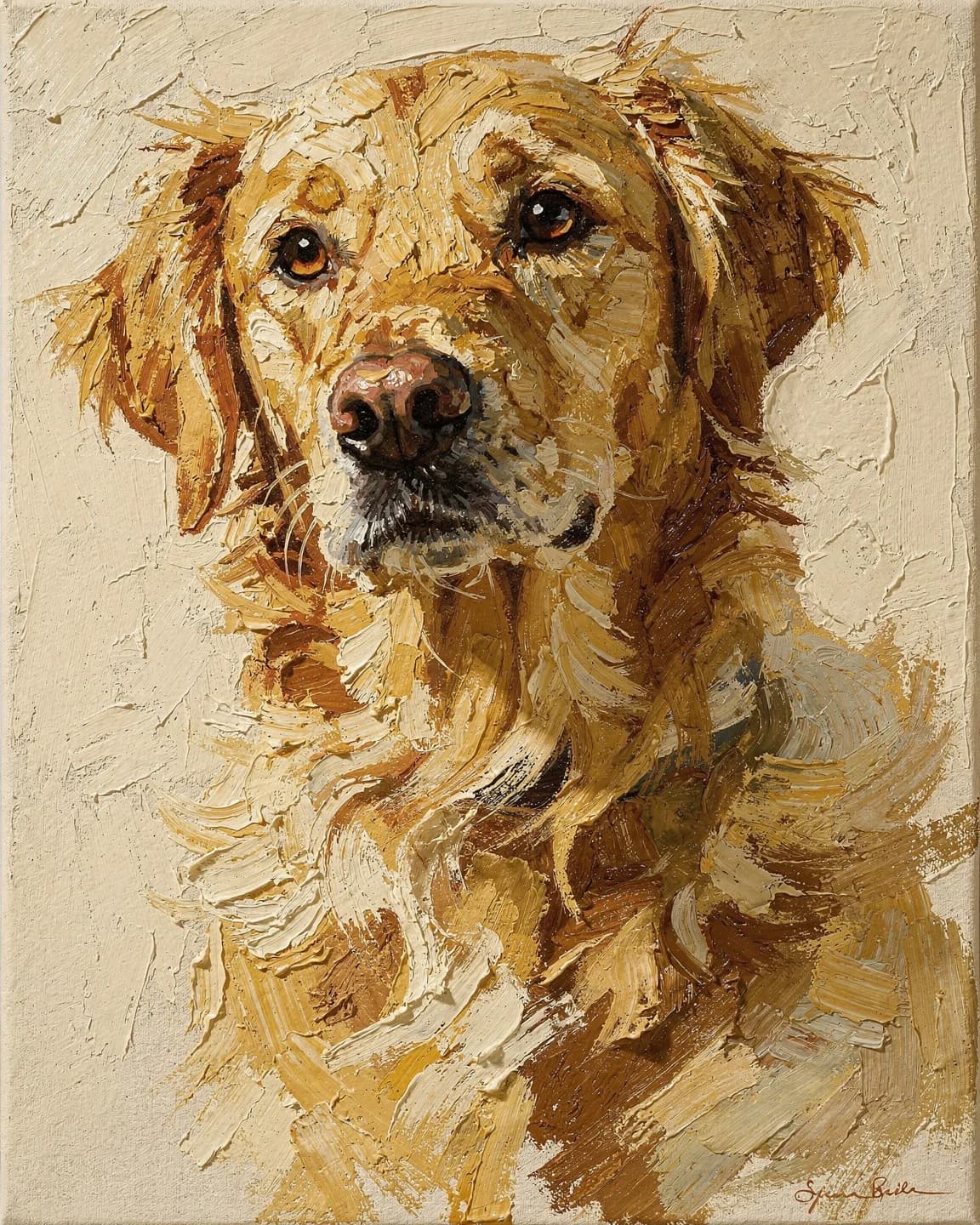 Dutch Master Oil pet portrait example